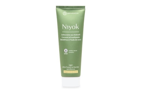 Niyok Zahncreme aus Kokosöl - Pfefferminze & Zitrone 75ml