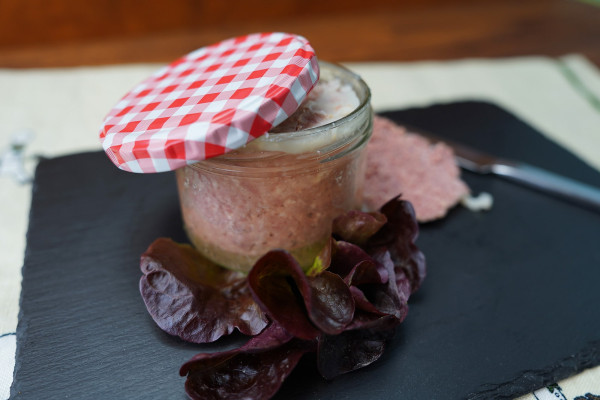 Neuland Mettwurst gekocht im Glas