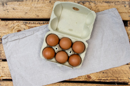 6 Eier, Größe M