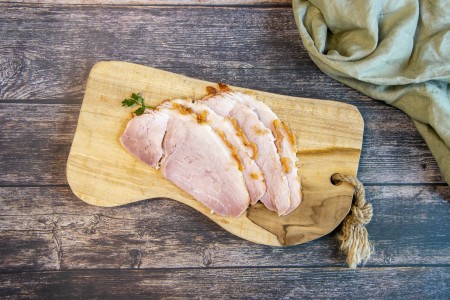 Krustenbraten Aufschnitt vom Strohschwein