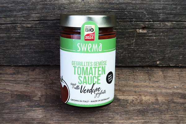 Bio Tomatensauce gegrilltes Gemüse