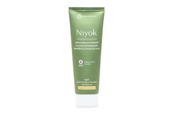 Niyok Zahncreme aus Kokosöl - Pfefferminze & Zitrone 75ml